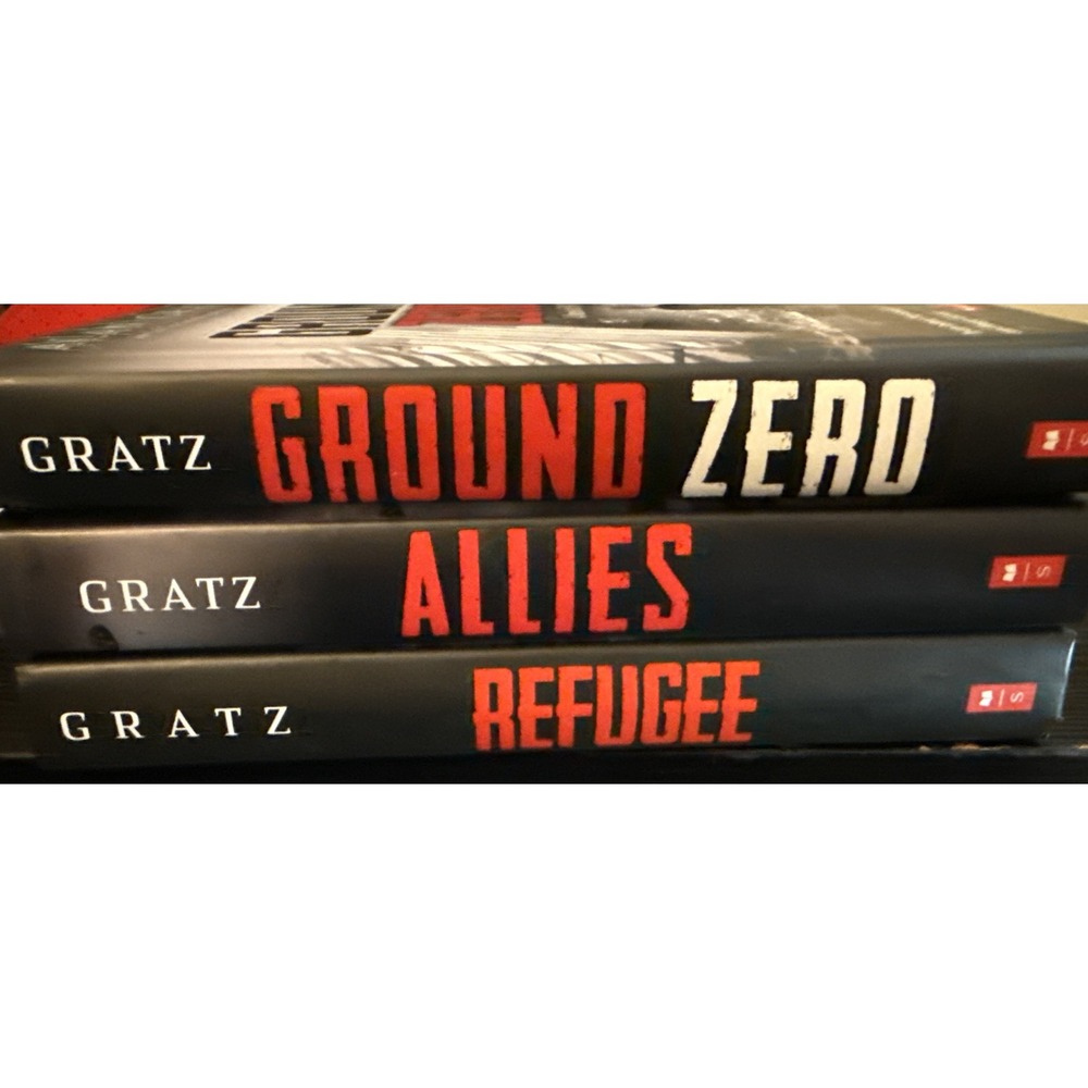 Lot Of 3 Ground Zero, Allies And Refugee - Hardcover By Alan Gratz - Excellent